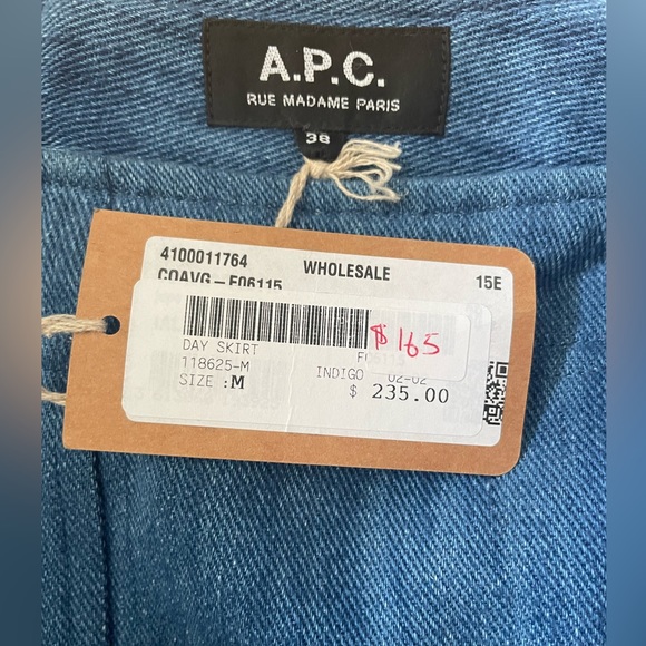 APC Denim Mini Skirt in FR 38 - Picture 3 of 3